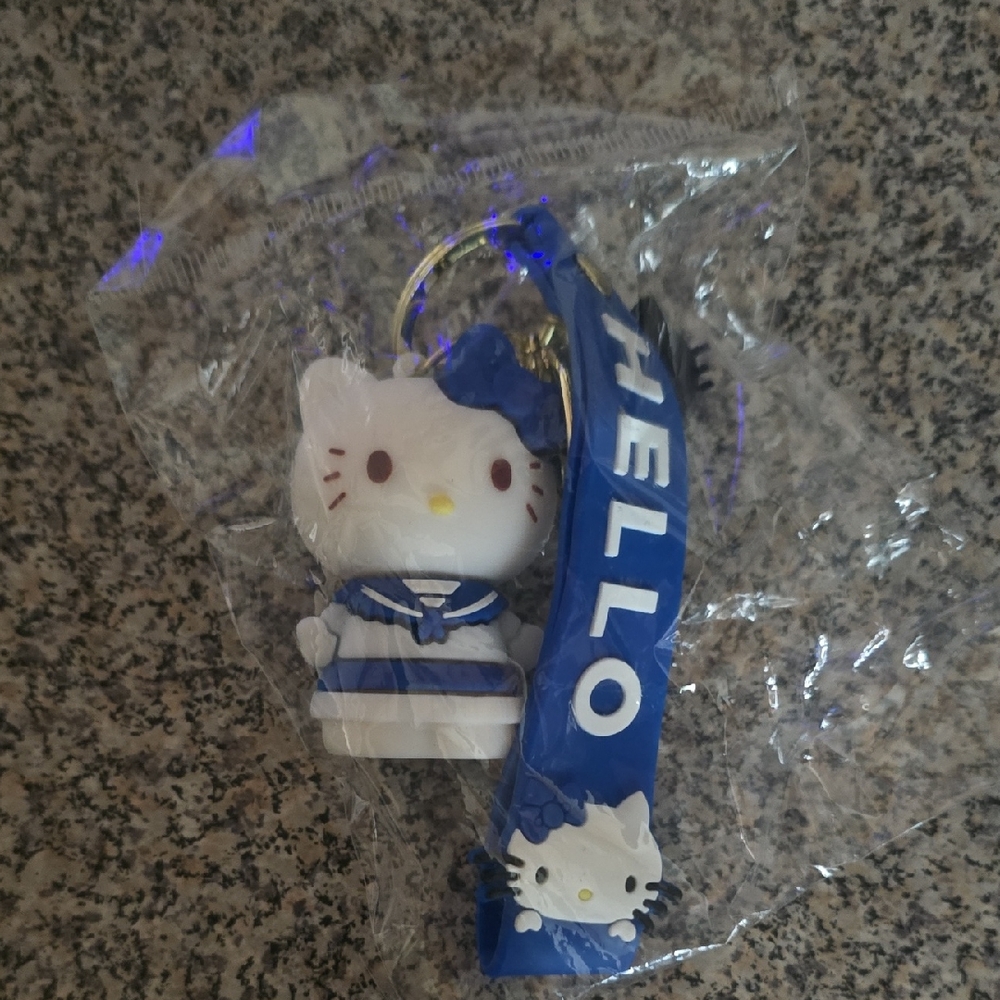 T Party Fashion Blue and White Key Holder
